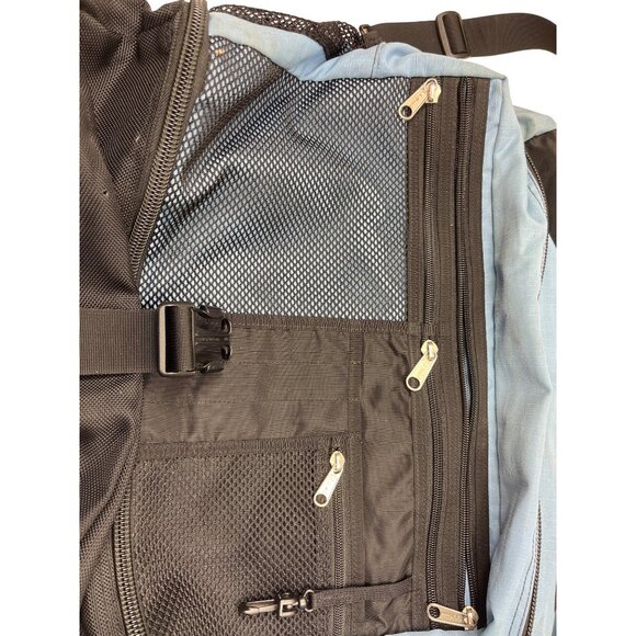 L.L. Bean Blue & Black Messenger Backpack With Multiple Compartments & Adjustabl main image 9